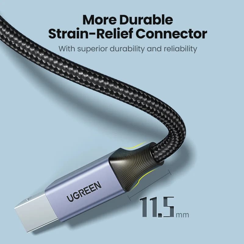 USB-C naar USB Type-B 2.0 printerkabel