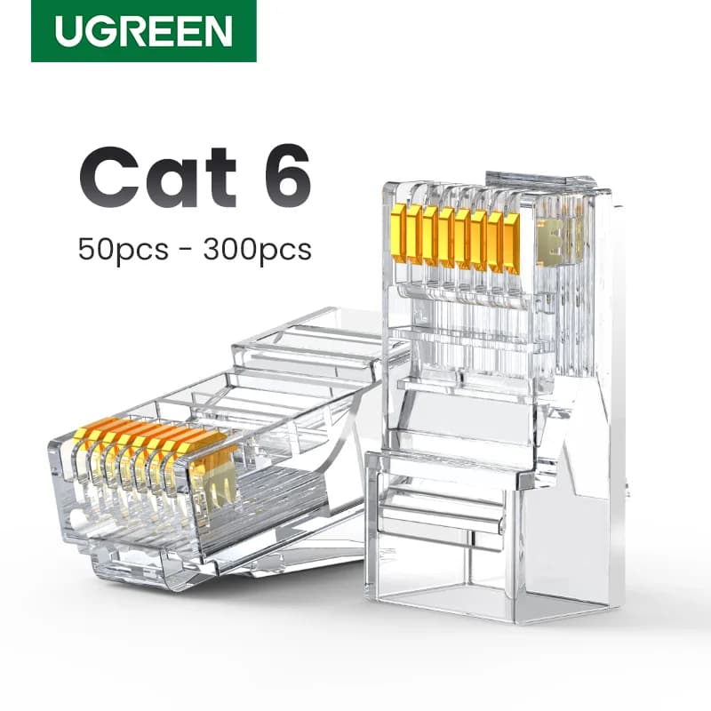 Cat6 RJ45 ethernetnetwerk kabelconnectoren