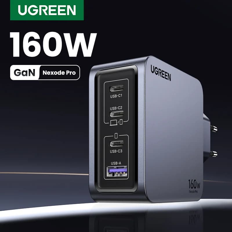 160W GaN USB-C wandlader, PD3.1