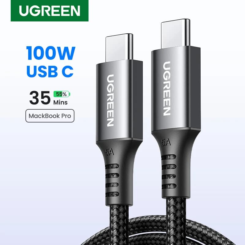 100W USB-C naar USB-C PD Snellaadkabel