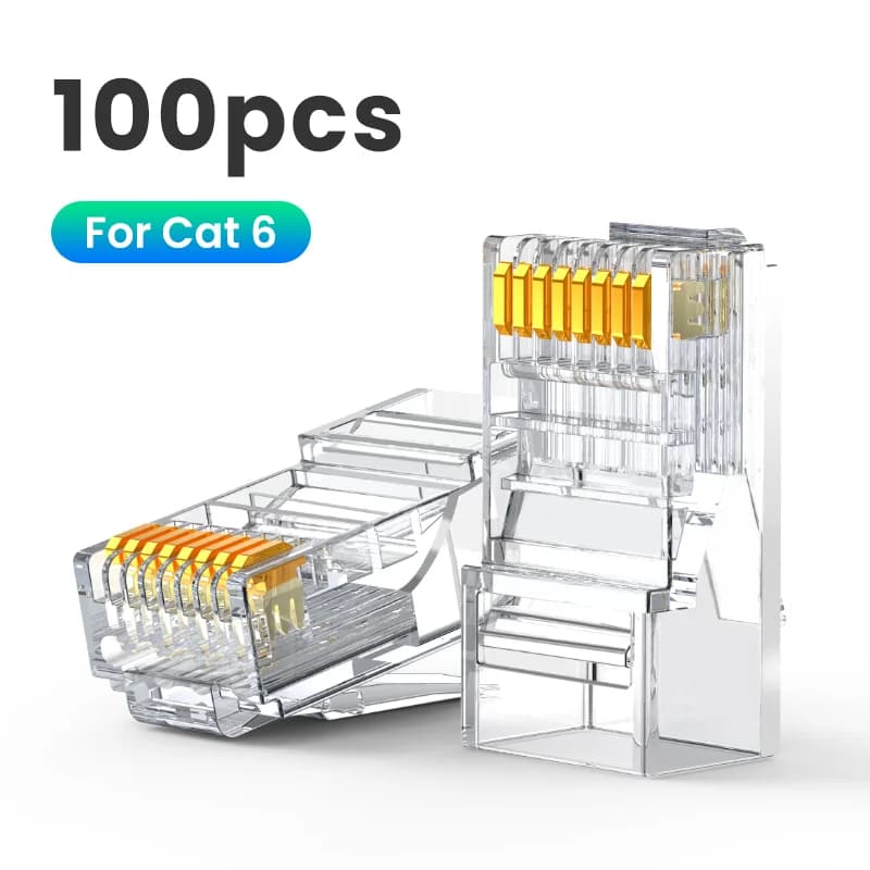 Cat6 RJ45 ethernetnetwerk kabelconnectoren