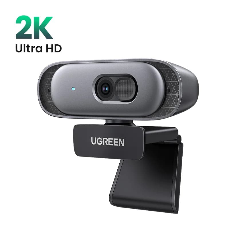 2K HD USB Webcam met dubbele microfoons