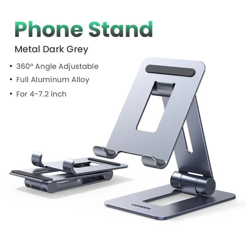 Aluminium tablet- en telefoonstandaard