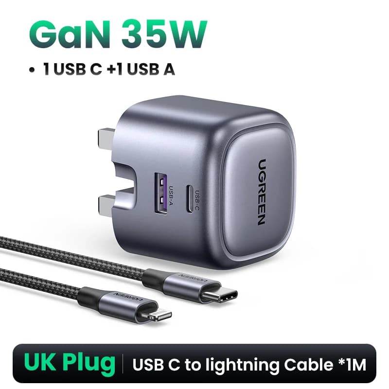 35W GaN USB-C PD Snellader