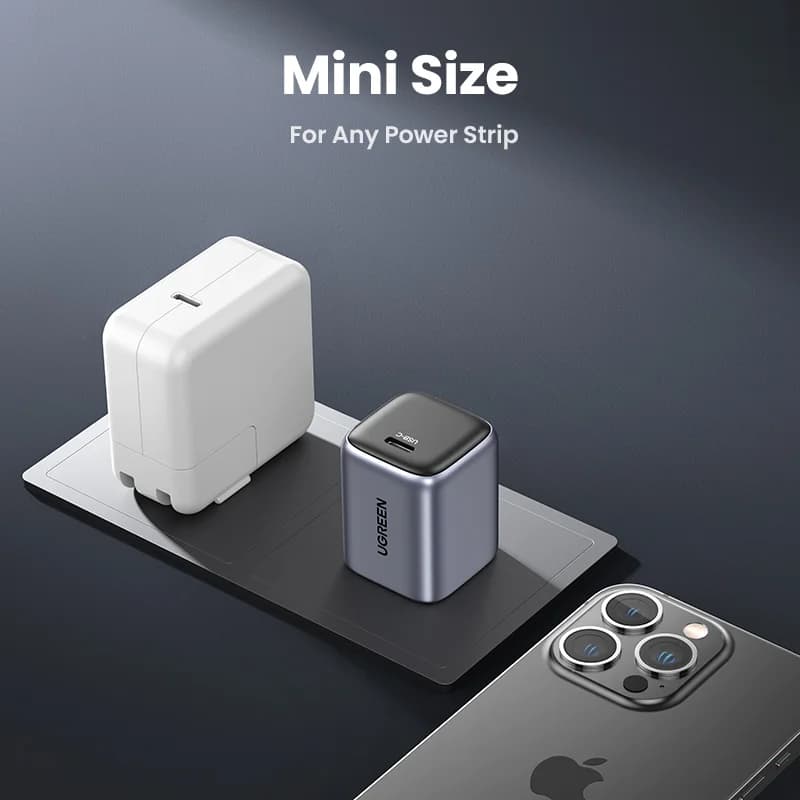 20W GaN USB-C Snellader, US-stekker