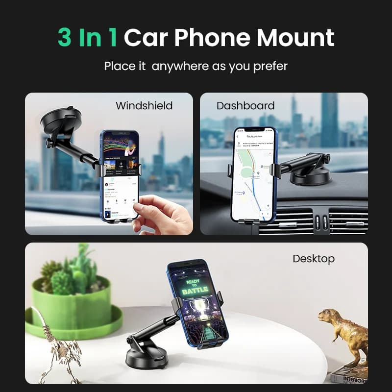 Gravity Zuignap Auto Telefoonhouder Bevestiging
