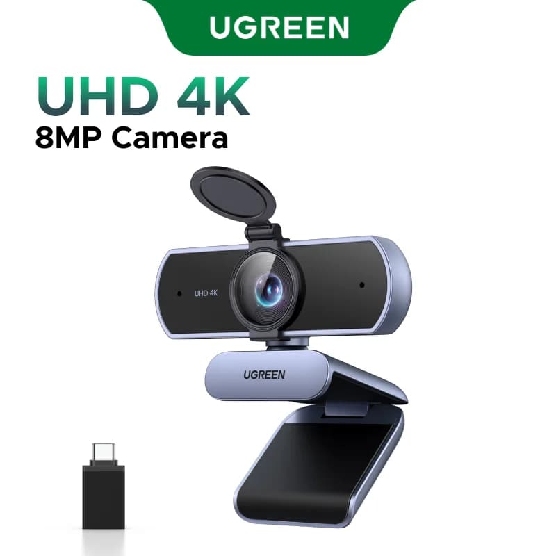 2K HD USB Webcam met Dubbele Microfoons