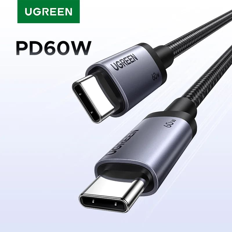 USB-C naar USB-C Kabel, 60W PD Sneloplader