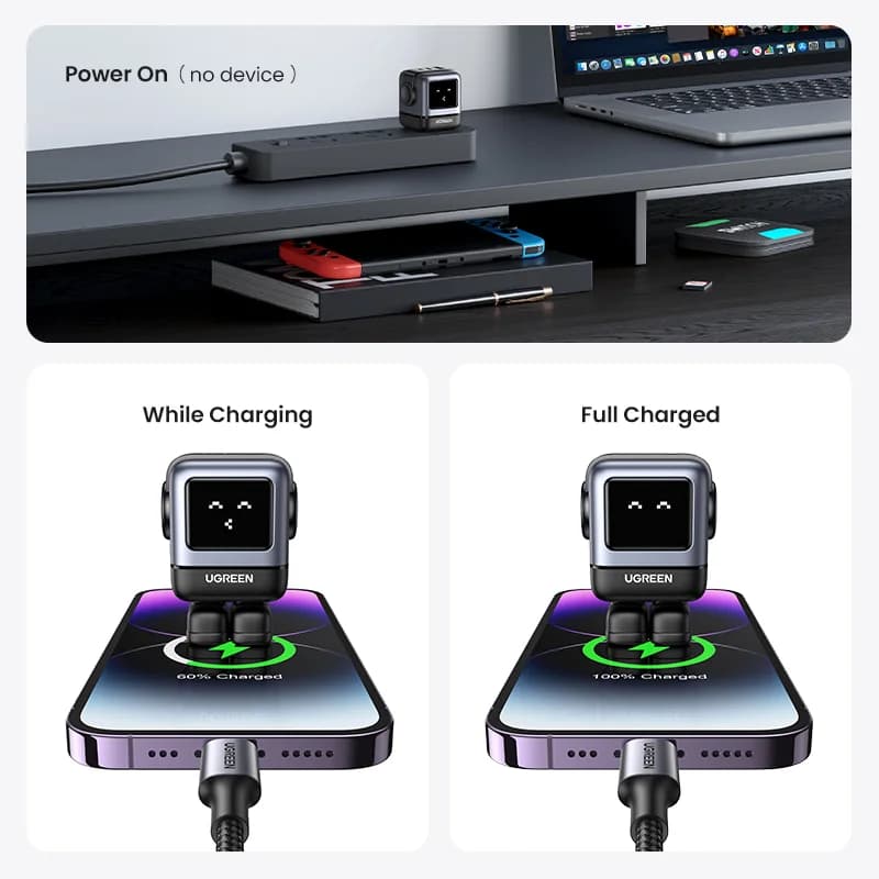 65W GaN USB-C Wandoplader, US Plug