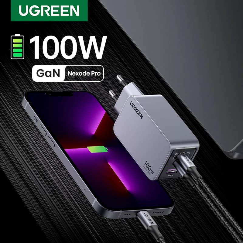 100W GaN USB-C snellader, Koreaanse stekker