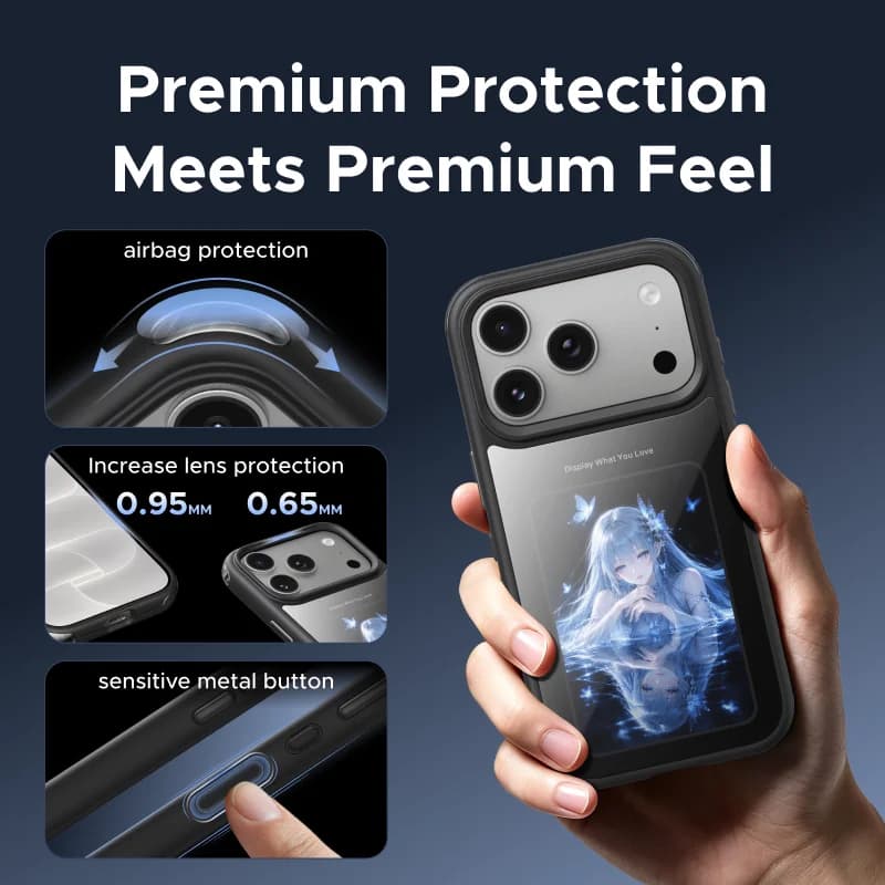 E-ink scherm magnetische hoes voor iPhone Pro Max