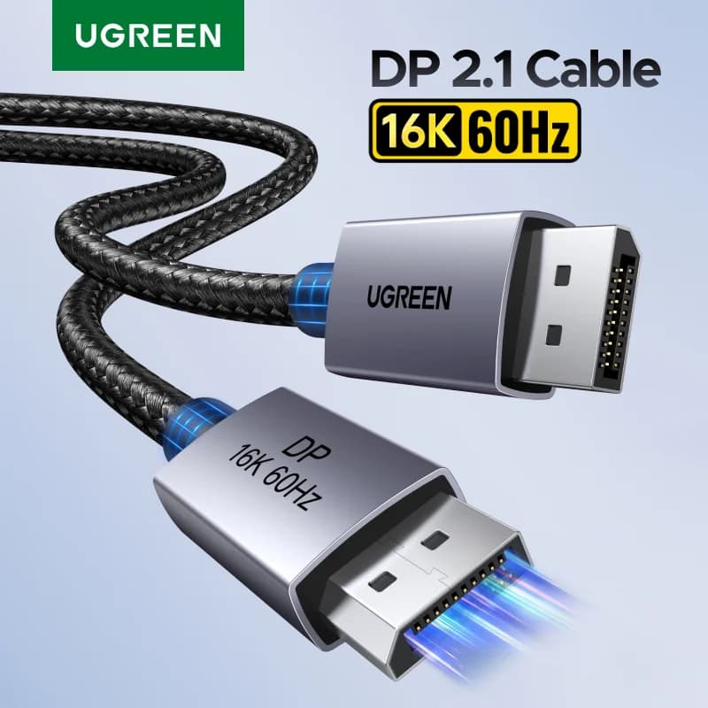 DisplayPort 2.1 kabel, 8K 60Hz HDR video-ondersteuning