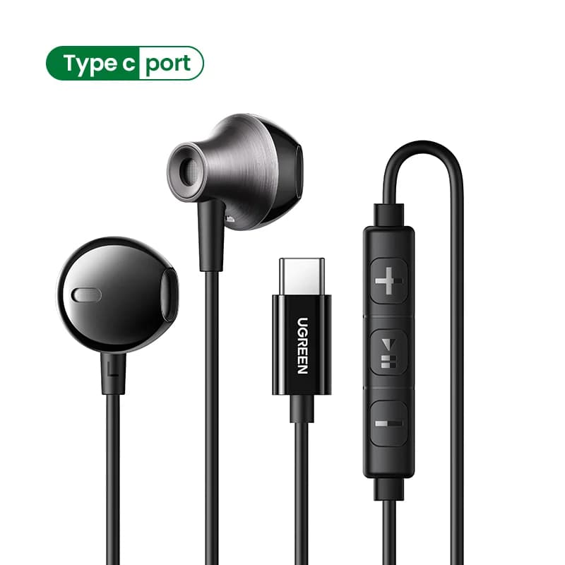 Half-open Bedrade Oordopjes met 3,5mm Jack en Microfoon
