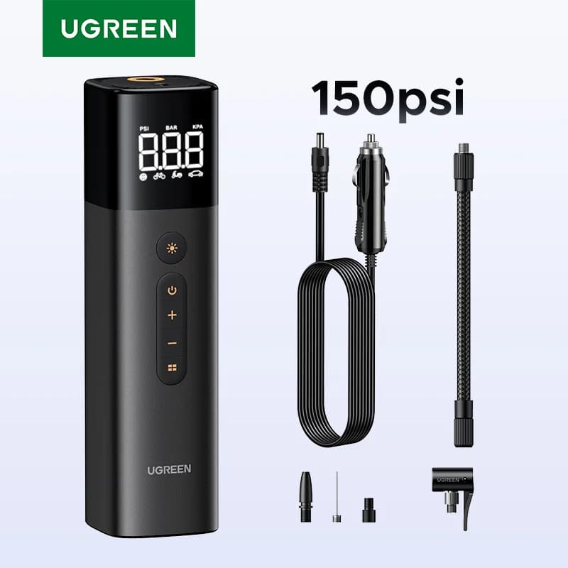 Draagbare Digitale Bandenspomp met LCD-display
