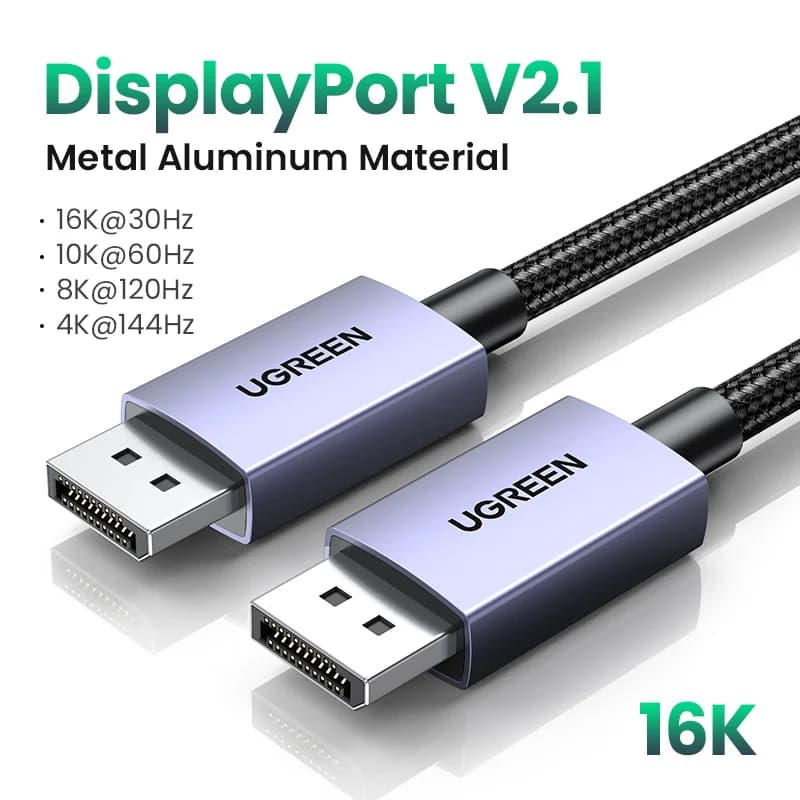 DisplayPort 2.1-kabel, 16K/8K hoge snelheid video