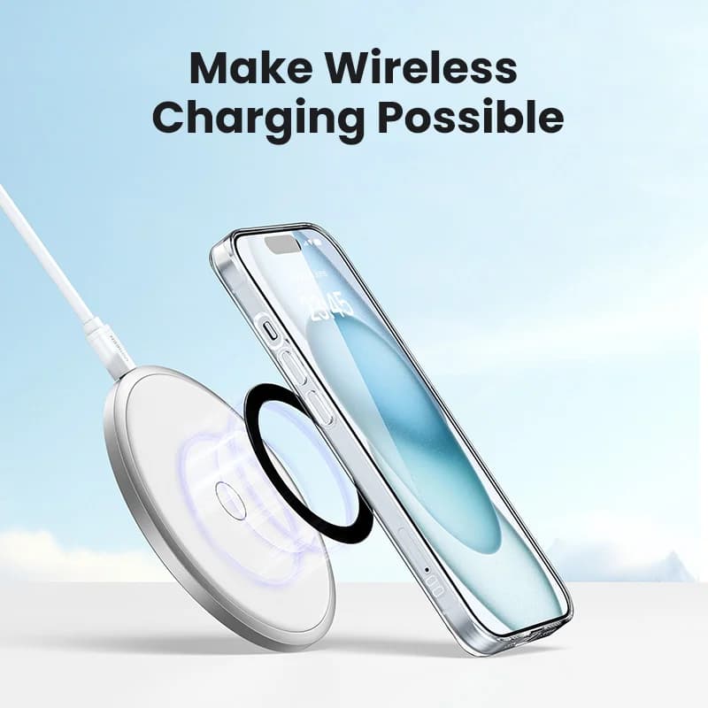 Magnetische metalen ringadapter voor MagSafe draadloos opladen