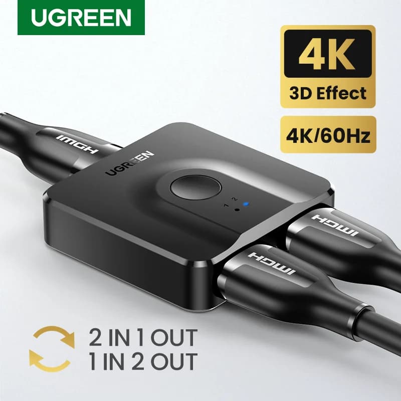 Bi-directionele 4K HDMI Splitter en Schakelaar